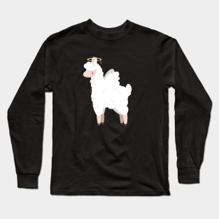 Angel Llama Long Sleeve T-Shirt